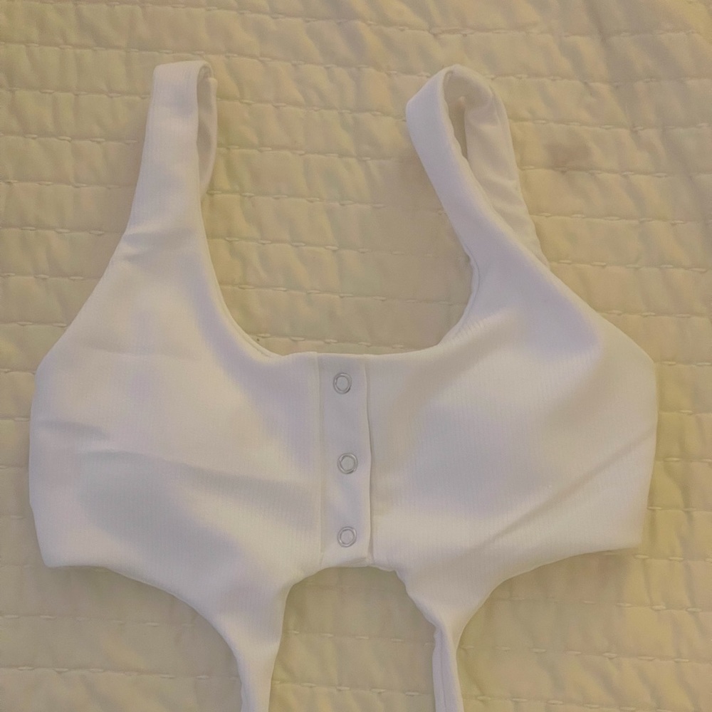 White bikini top